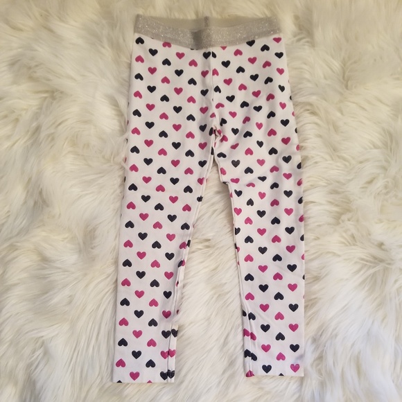 Carter's Other - Carter's | White Graphic Print Hearts Tights